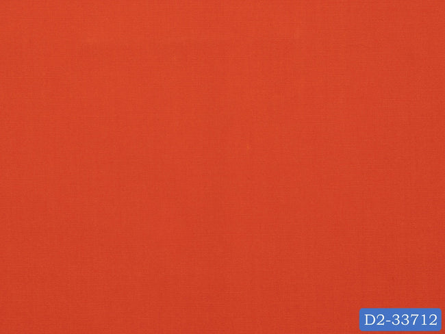 D2-33712 Orange Solid Shirting Fabric