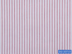 D2-33715 White With Red Stripe Shirting Fabric