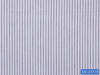 D2-33718 White With Dark Blue Stripe Shirting Fabric