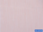 D2-33720 White With Orange Stripe Shirting Fabric