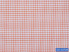 D2-33728 White With Small Orange Check Shirting Fabric