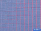 D2-33737 Pink Check On Blue Texture Shirting Fabric