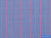 D2-33737 Pink Check On Blue Texture Shirting Fabric