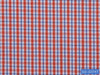 D2-33747 Orange And Blue Check Shirting Fabric