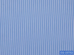 D2-33752 Light Blue With White Stripe Shirting Fabric