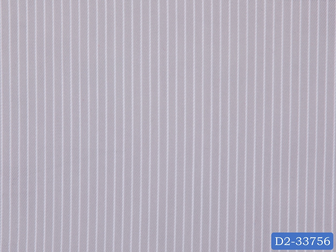 D2-33756 Light Grey With White Stripe Shirting Fabric