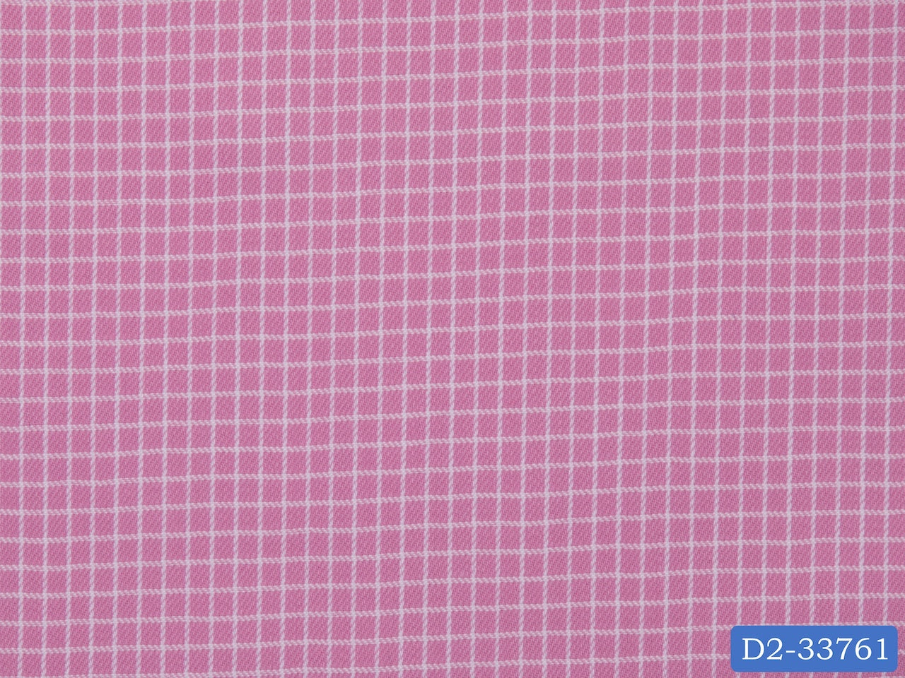 D2-33761 Pink With Small White Check Shirting Fabric