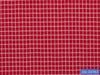 D2-33763 Red With Small White Check Shirting Fabric