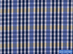 D2-33768 White, Yellow And Blue Check Shirting Fabric