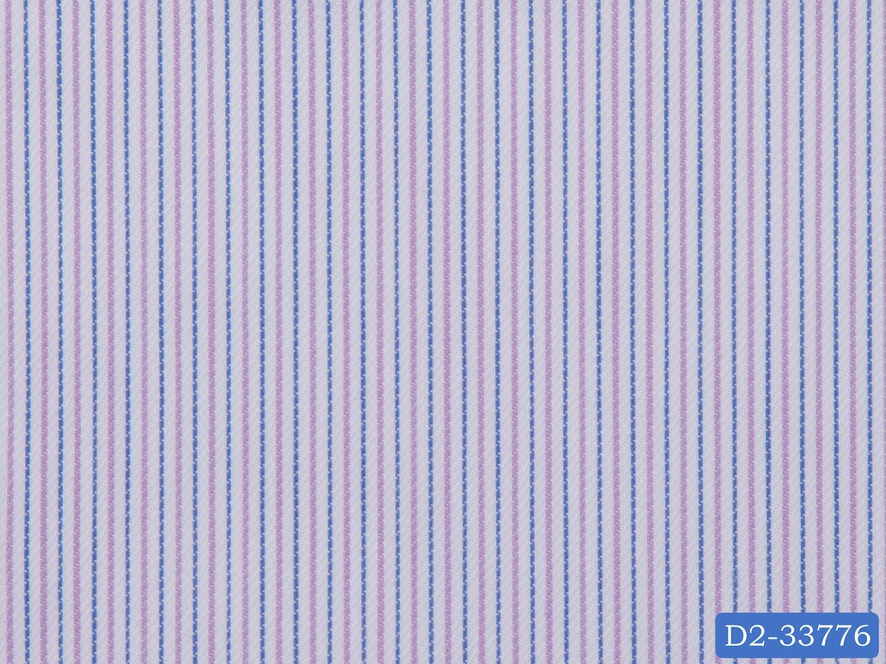 D2-33776 White With Purple And Blue Stripe Shirting Fabric