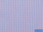 D2-33783 White With Purple And Blue Small Check Shirting Fabric