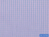 D2-33783 White With Purple And Blue Small Check Shirting Fabric