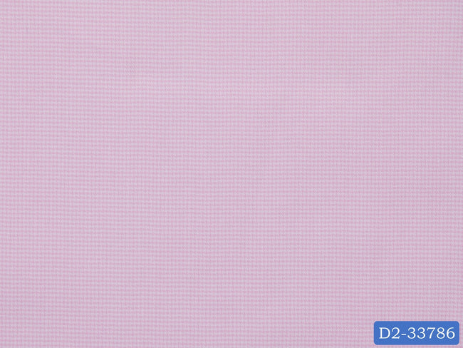 D2-33786 Pink Micro Check Shirting Fabric