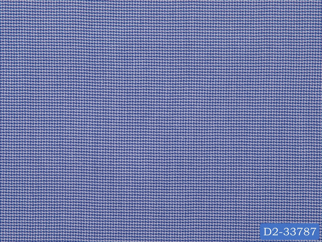 D2-33787 Royal Blue Micro Check Shirting Fabric