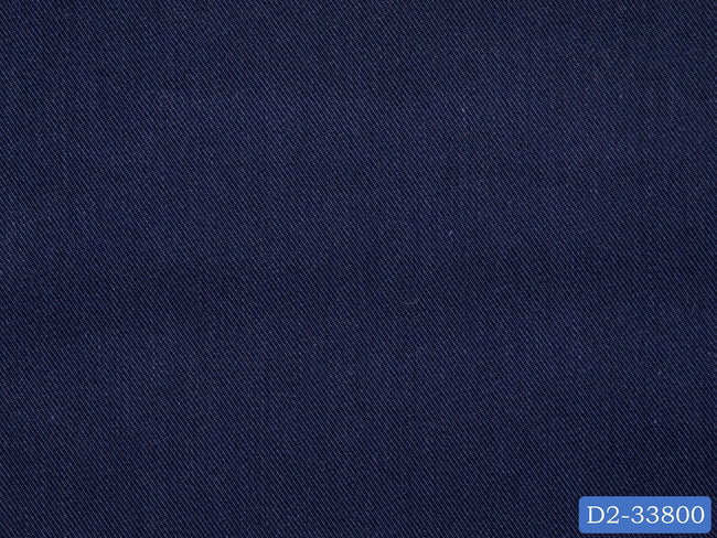 D2-33800 Navy Blue Solid Shirting Fabric