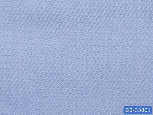 D2-33801 Blue Solid Shirting Fabric