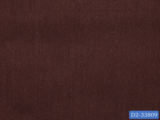 D2-33809 Brown Solid Shirting Fabric