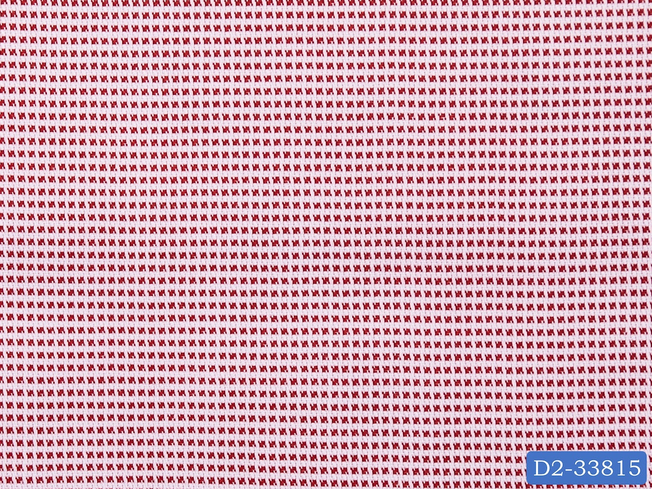 D2-33815 Red Texture Shirting Fabric