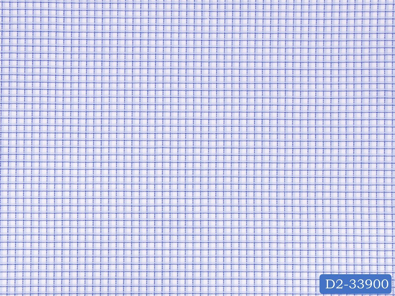 D2-33900 White And Blue Check Shirting Fabric