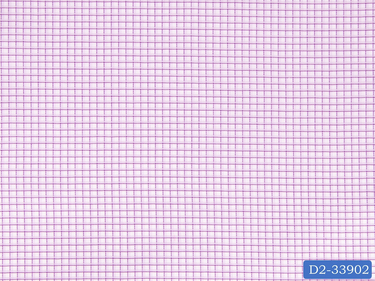 D2-33902 White And Purple Check Shirting Fabric