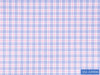 D2-33906 White, Blue And Pink Check Shirting Fabric