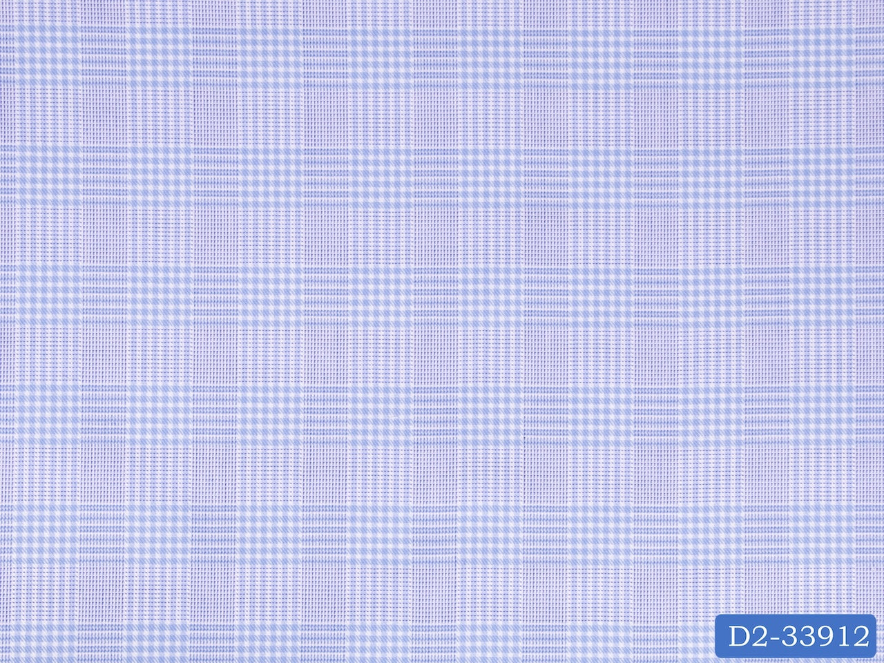 D2-33912 Light Blue Check Shirting Fabric