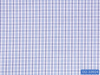 D2-33924 White And Blue Check Shirting Fabric