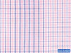 D2-33925 White, Pink And Blue Check Shirting Fabric