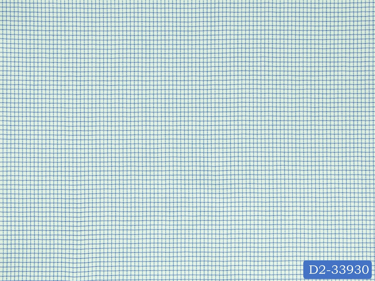 D2-33930 Blue Micro Check On Green Shirting Fabric