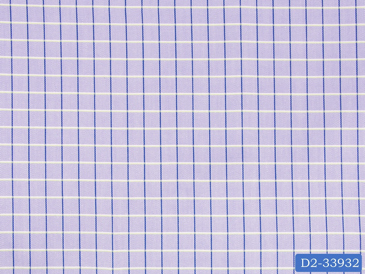 D2-33932 Blue And Green Check Shirting Fabric