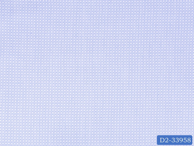 D2-33958 Light Blue Dotted Design Shirting Fabric