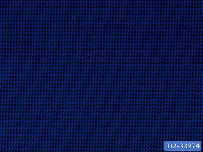 D2-33974 Navy And Black Houndstooth Shirting Fabric