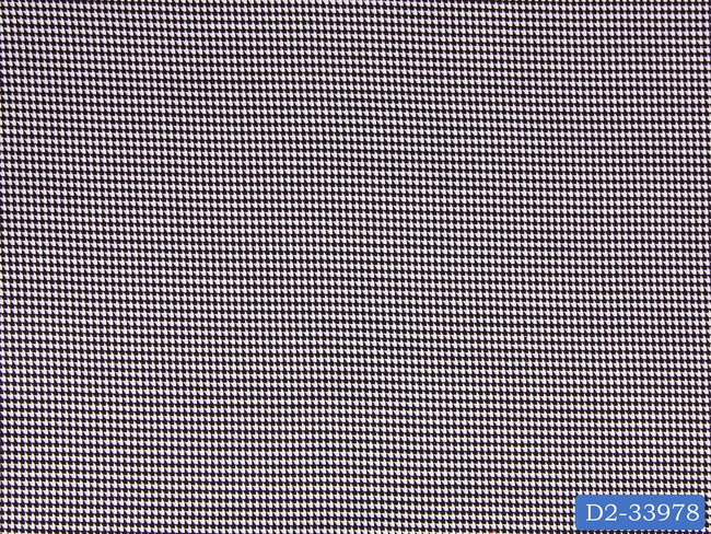 D2-33978 White And Black Houndstooth Shirting Fabric