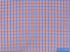 D2-33988 White, Brown And Blue Check Shirting Fabric