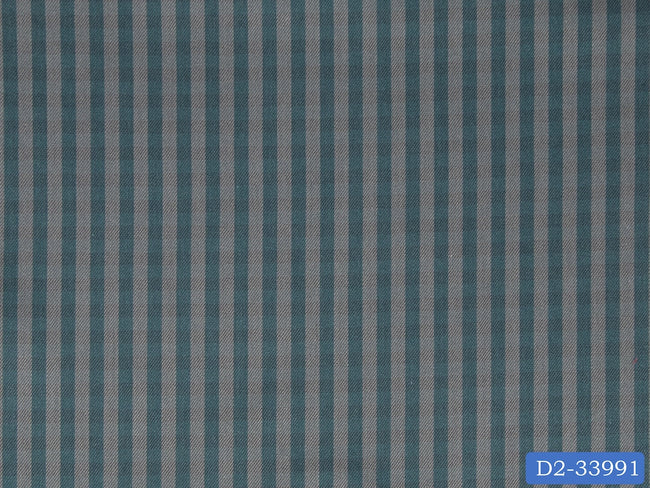 D2-33991 Green And Grey Check Shirting Fabric