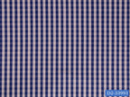 D2-33993 Navy And Grey Check Shirting Fabric