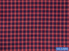 D2-33995 Red And Navy Check Shirting Fabric