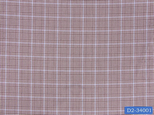 D2-34001 Grey And Light Blue Check Shirting Fabric