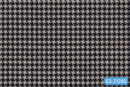 GS7826/G3-21245 Black & White Houndstooth Suit Fabric