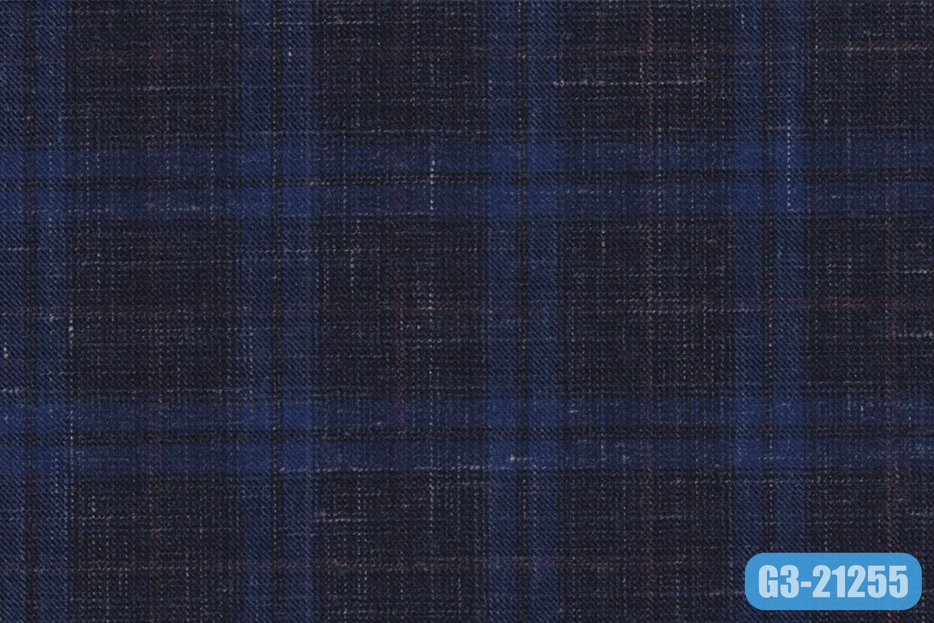 GS7836/G3-21255 Dark Blue With Blue Check Suit Fabric