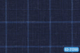 GS7841/G3-21260 Blue With Light Blue Check Suit Fabric