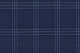 JT-2195004/G1-22969 Royal Blue With Light Blue & Purple Windowpane Jacket Fabric