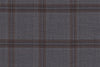 JT-2195008/G1-22973 Grey With Brown Windowpane Vest Fabric