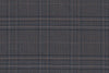 JT-2195010/G1-22975 Grey With Blue & Brown Check Pants Fabric