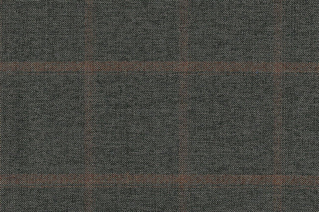 JT-2195018/G1-22983 Green With Brown Windowpane Jacket Fabric