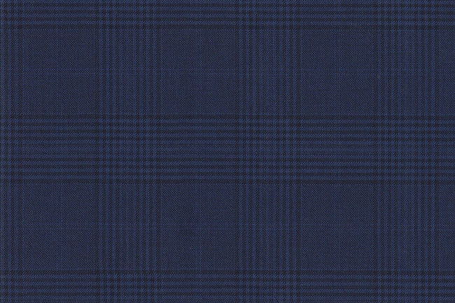 JT-2195019/G1-22984 Navy Blue Check Suit Fabric