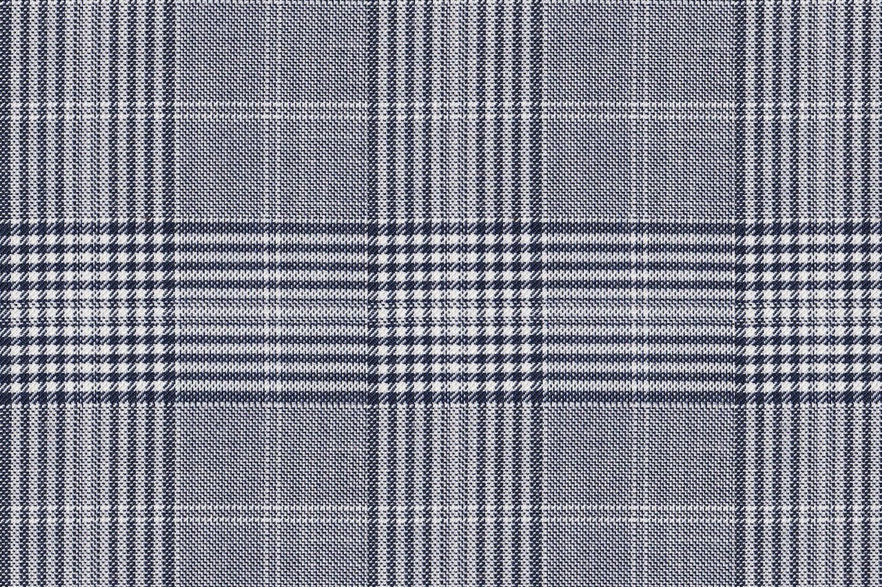 JT-2195026/G1-22991 Silver & Navy Houndstooth Check Jacket Fabric