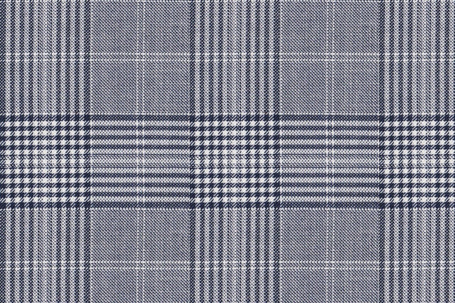 JT-2195026/G1-22991 Silver & Navy Houndstooth Check Jacket Fabric