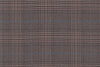 JT-2195031/G1-22996 Tan Brown With Peach & Light Blue Check Pants Fabric