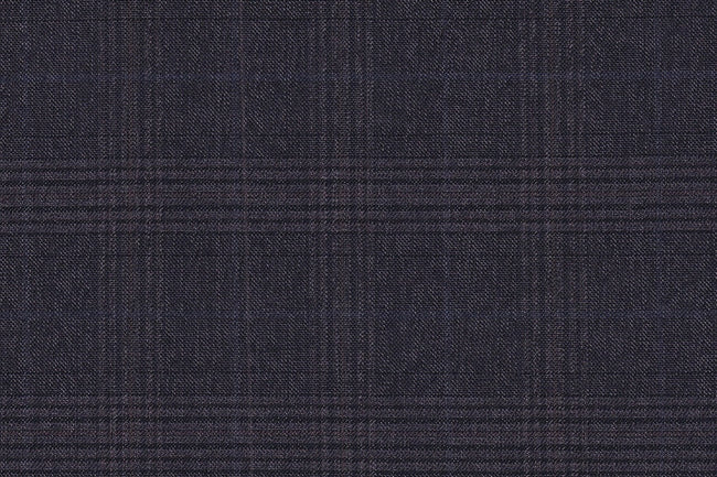 JT-2195032/G1-22997 Violet With Blue Check Suit Fabric